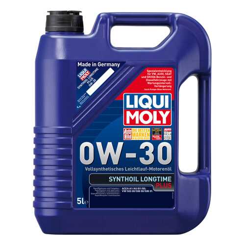 Моторное масло Liqui moly Synthoil Longtime Plus 0W-30 5л в ЕКА
