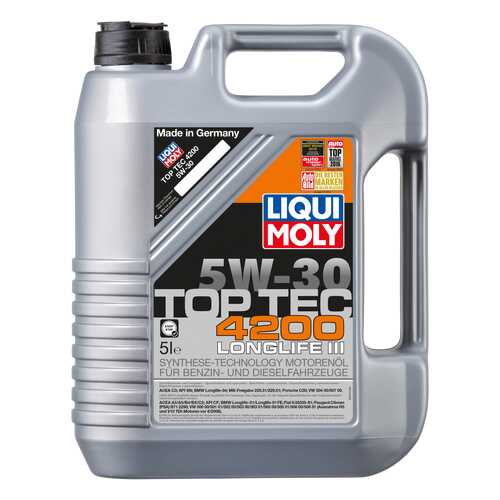 Моторное масло Liqui moly Top Tec 4200 5W-30 5л в ЕКА