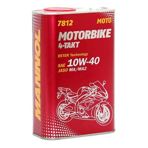 Моторное масло Mannol 4-Takt Motorbike 10W-40 1 л в ЕКА