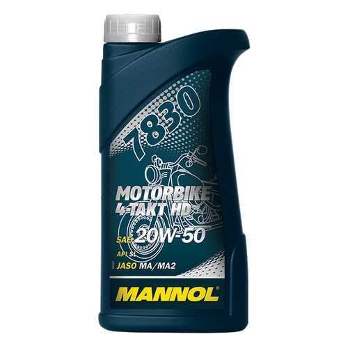 Моторное масло Mannol 4-Takt Motorbike HD 20W-50 1л в ЕКА