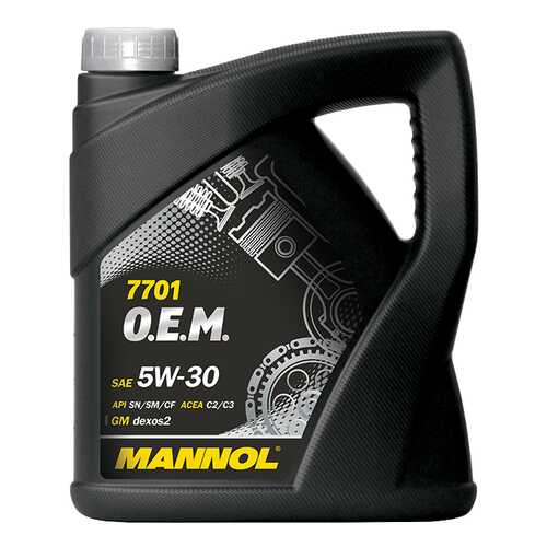 Моторное масло Mannol 7701 O.E.M. 5W-30 4л в ЕКА
