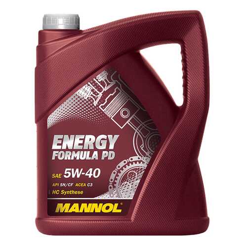 Моторное масло Mannol Ehergy Formula PD 5W-40 5л в ЕКА