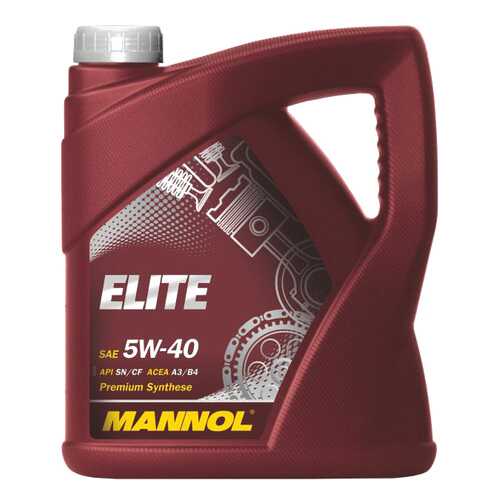 Моторное масло Mannol Elite Fully Synthetic Motor Oil 5W-40 4л в ЕКА