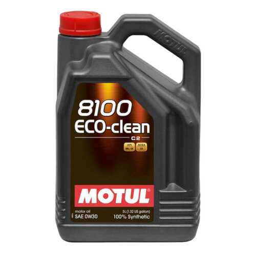 Моторное масло Motul 8100 Eco-clean 0W-30 5л в ЕКА
