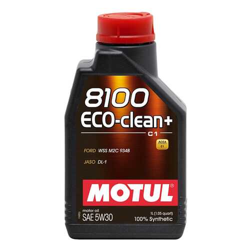 Моторное масло Motul 8100 Eco-clean+ 5W-30 1л в ЕКА