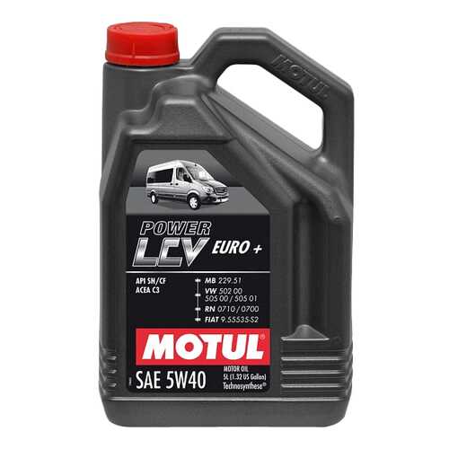 Моторное масло Motul Power LCV Euro+ 5W-40 5л в ЕКА