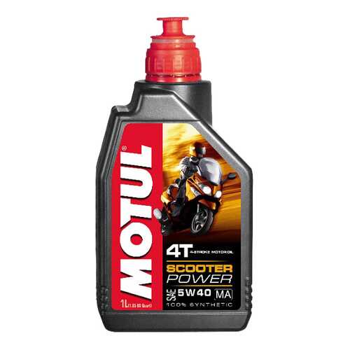 Моторное масло Motul Scooter Power 4T MA 5W-40 1л в ЕКА