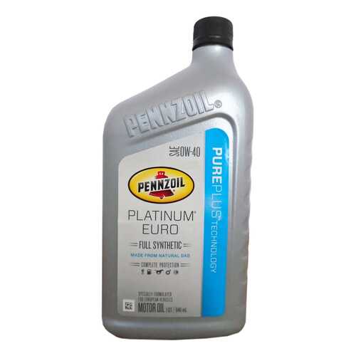 Моторное масло Pennzoil Platinum Euro 0w-40 0,946л в ЕКА