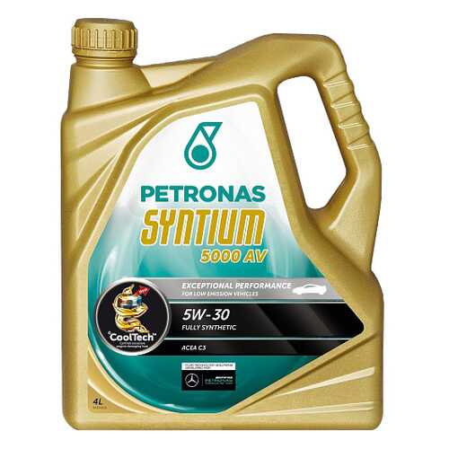 Моторное масло Petronas Syntium 5000 sae AV 5W-30 4л в ЕКА