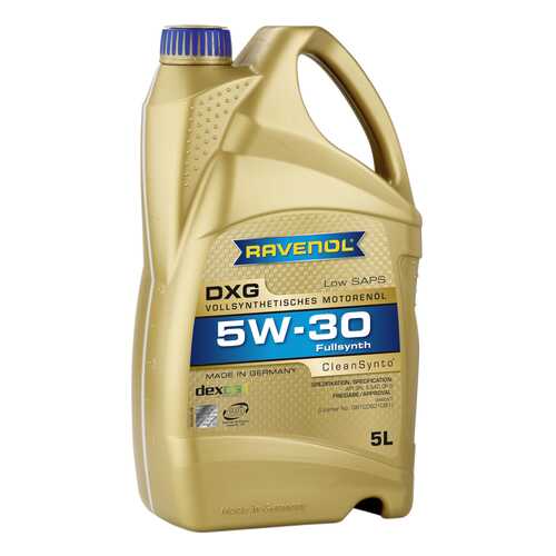 Моторное масло Ravenol DXG SAE 5W-30 5л в ЕКА
