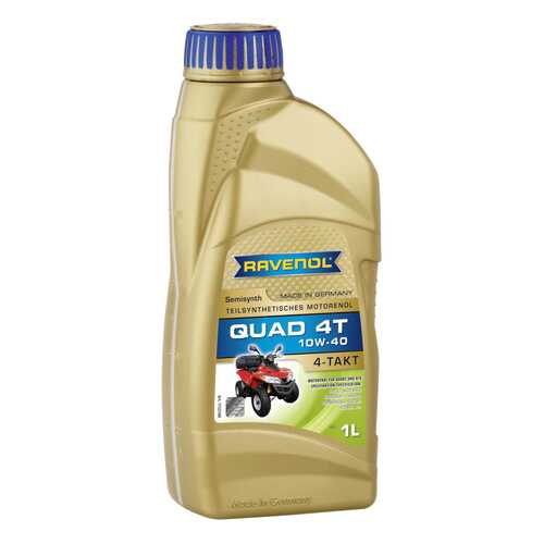 Моторное масло Ravenol QUAD 4T SAE 10W-40 1л в ЕКА
