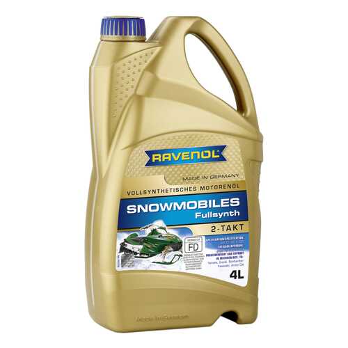 Моторное масло Ravenol Snowmobiles Fullsynth 2-Takt 5W-30 4л в ЕКА