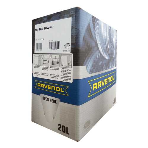 Моторное масло Ravenol TSI SAE 10W-40 20л ecobox в ЕКА