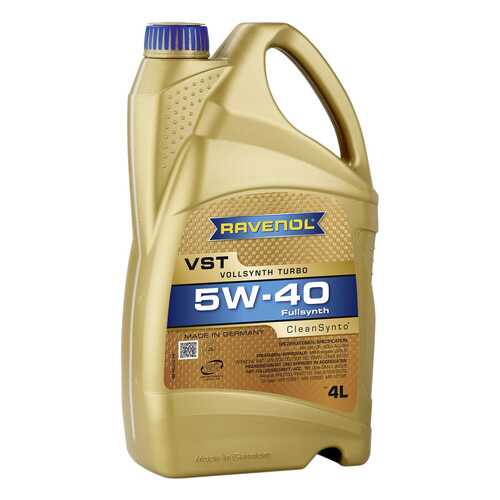 Моторное масло Ravenol VST SAE 5W-40 4л в ЕКА