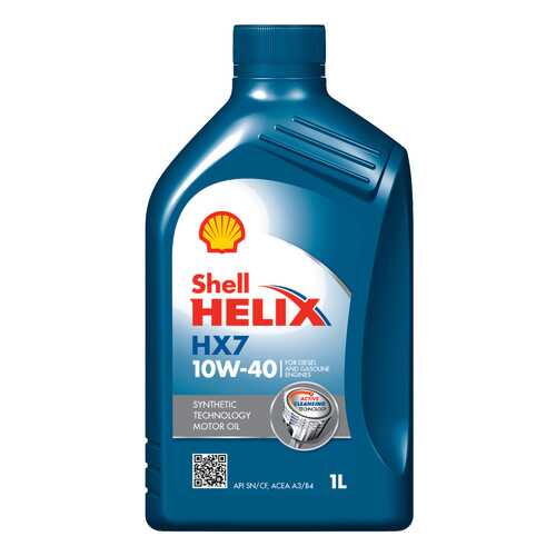 Моторное масло Shell Helix HX7 10W-40 1л в ЕКА