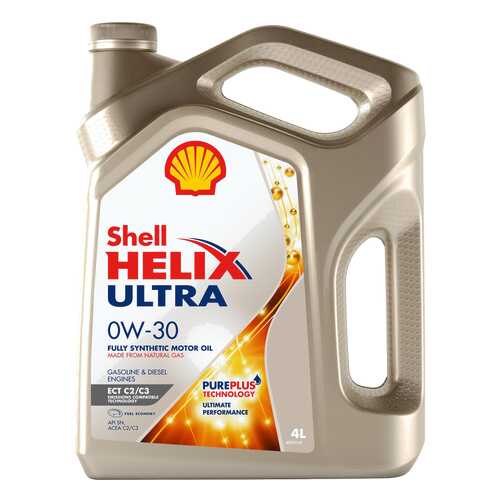 Моторное масло Shell Helix Ultra 0w30 4л в ЕКА