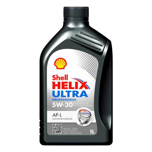 Моторное масло Shell Helix Ultra 5w-30 1л в ЕКА