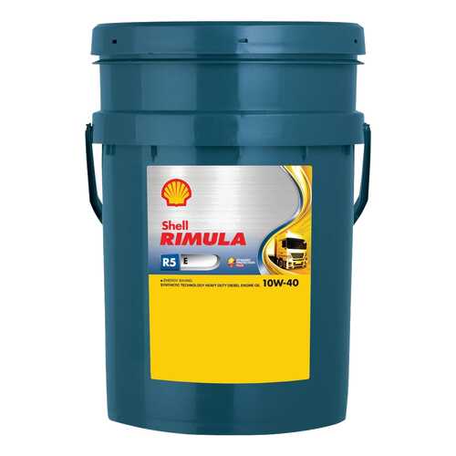 Моторное масло Shell Rimula R5 E 10W-40 20л в ЕКА