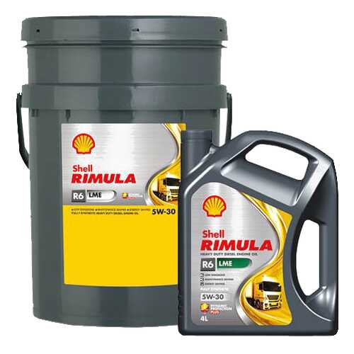Моторное масло Shell Rimula R6 LME 5w-30 20л в ЕКА