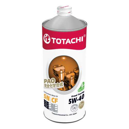 Моторное масло Totachi Grand Touring Fully Synthetic SN 5W-40 1л в ЕКА
