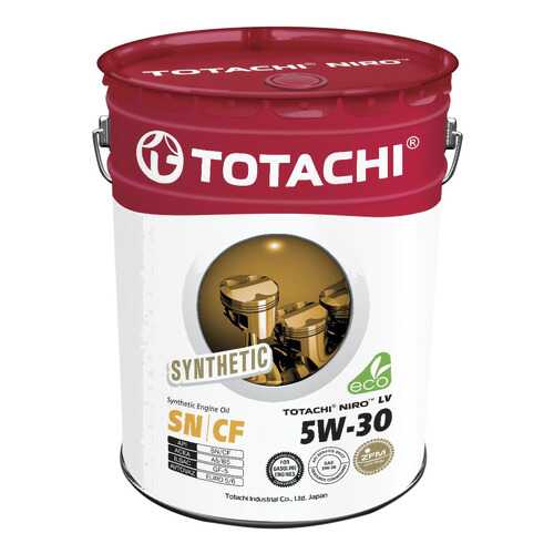 Моторное масло Totachi Niro LV Synthetic SN 5W-30 19л в ЕКА