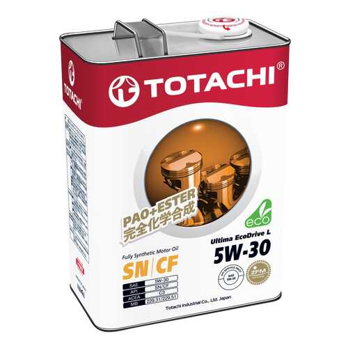 Моторное масло Totachi Ultima EcoDrive L Fully Synthetic SN/CF 5W-30 4л в ЕКА