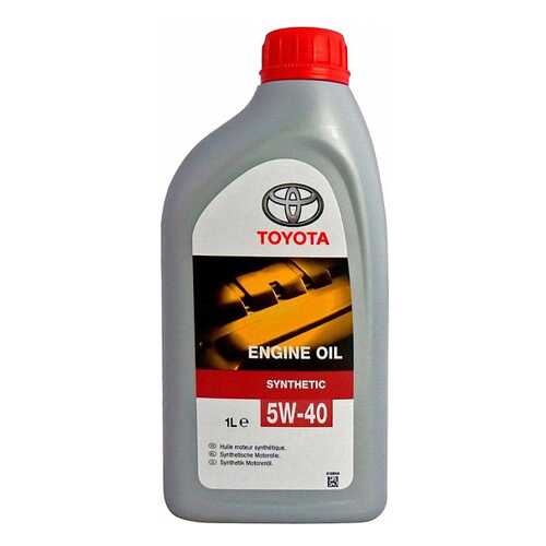 Моторное масло Toyota Engine Oil Synthetic 5W-40 SN/SM/CF 1л в ЕКА