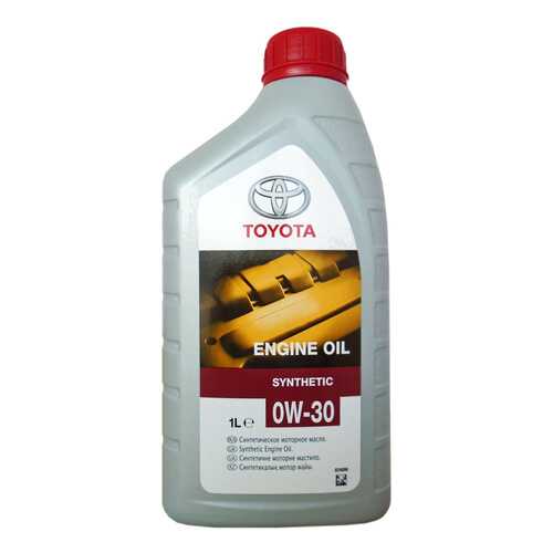 Моторное масло Toyota Engine Oil Synthetic SAE 0W-30 1л в ЕКА