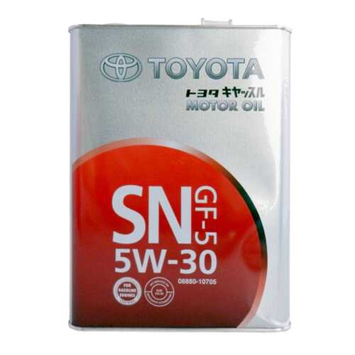 Моторное масло Toyota GF-5 SN 5W-30 4л в ЕКА