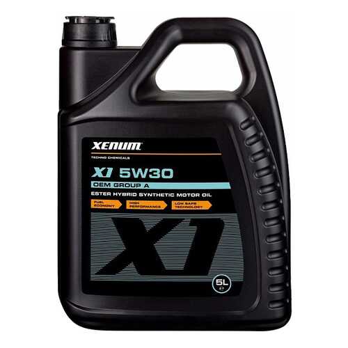 Моторное масло Xenum X1 5W-30 5л в ЕКА