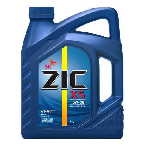 Моторное масло Zic X5 5W-30 4л в ЕКА