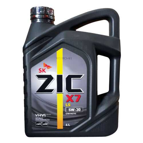 Моторное масло Zic X7 LS 5W-30 4л в ЕКА