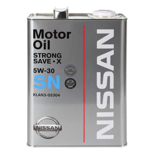 NISSAN Масло Моторное Nissan Sn Strong Save X 5w-30 4 Л в ЕКА