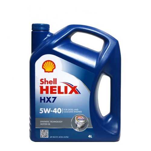 Shell М/Масло П/Синтетика Shell Helix Hx7 5w-40 4l в ЕКА