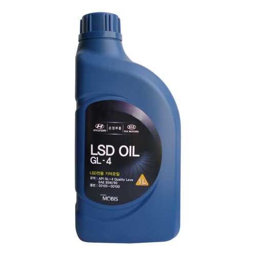 Трансмиссионное масло Hyundai-KIA LSD OIL 85W90 1л 0210000100 в ЕКА