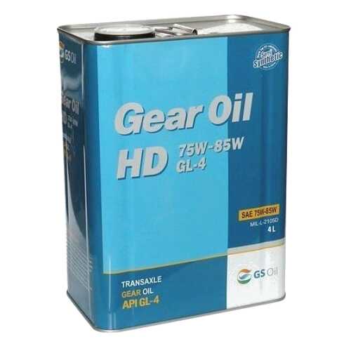 Трансмиссионное масло Kixx Gear Oil HD 75w85 4л L271744TE1 в ЕКА