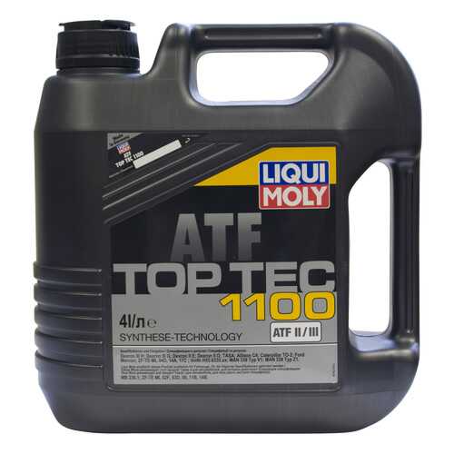 Трансмиссионное масло LIQUI MOLY Top Tec ATF 4л 7627 в ЕКА