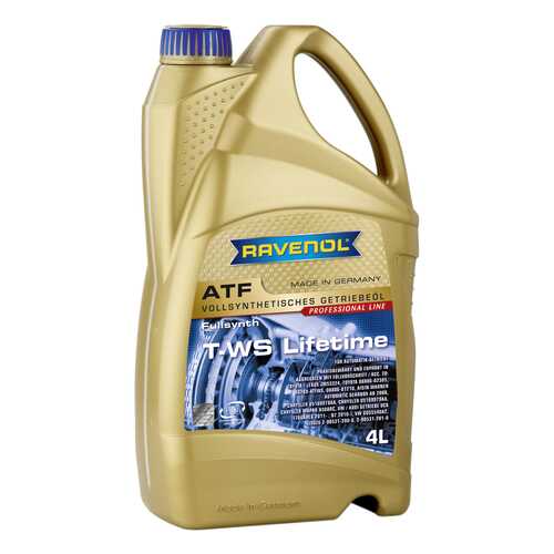Трансмиссионное масло RAVENOL ATF T-WS Lifetime 4л 1211106-004-01-999 в ЕКА