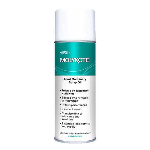 Универсальное масло Molykote Food Machinery Spray Oil (400 мл) в ЕКА