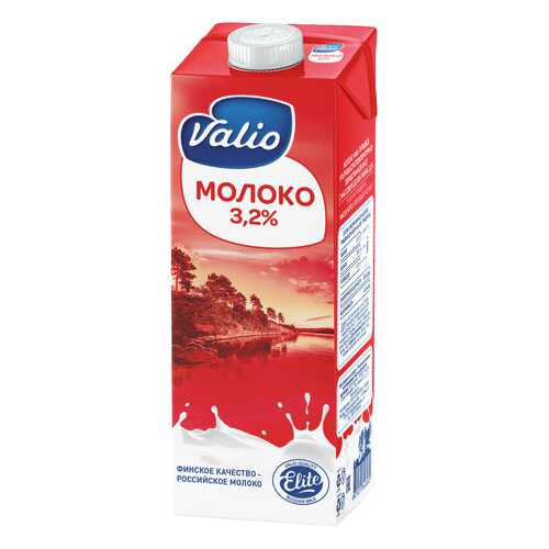 Молоко Valio elite ультрапастеризованное 3.2% 1 кг в ЕКА