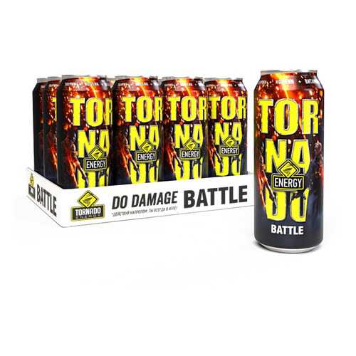 Энергетический напиток Tornado Energy Battle 12 шт Х 450 мл в ЕКА