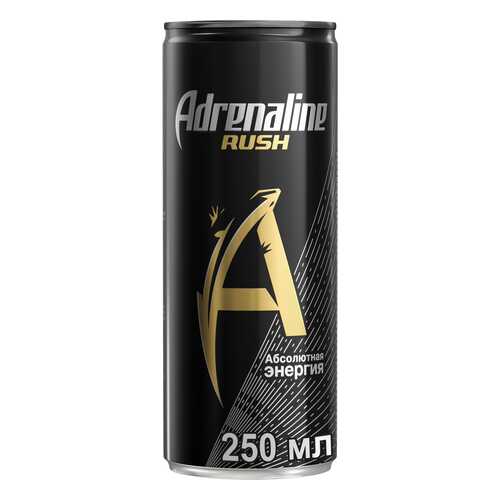 Напиток энергетический Adrenaline rush абсолютная энергия жестяная банка 0.25 л в ЕКА