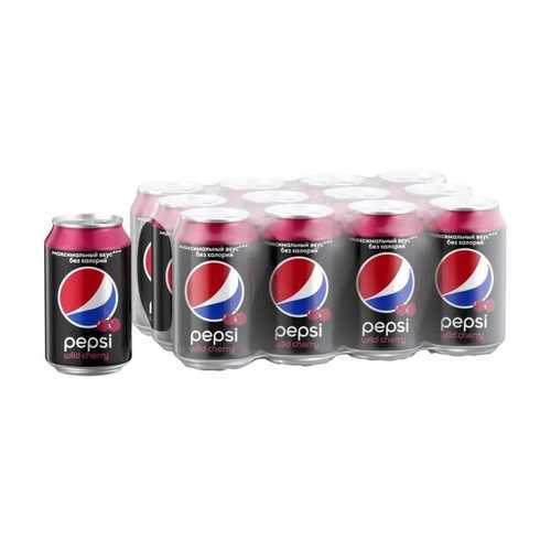 Напиток Pepsi Cherry газированный ж/б 0.33 л упаковка 12 шт в ЕКА