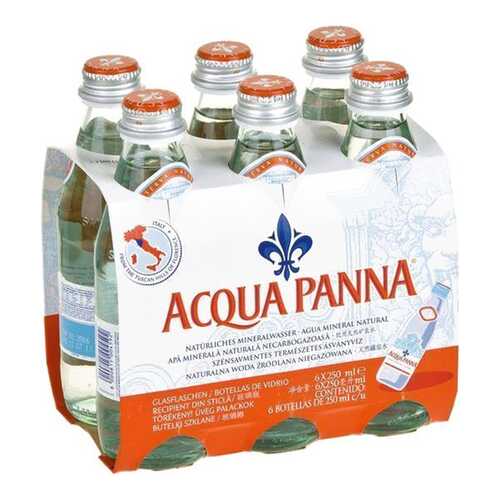 Вода минеральная Acqua Panna столовая негазированная стекло 6 шт по 0.25 л в ЕКА