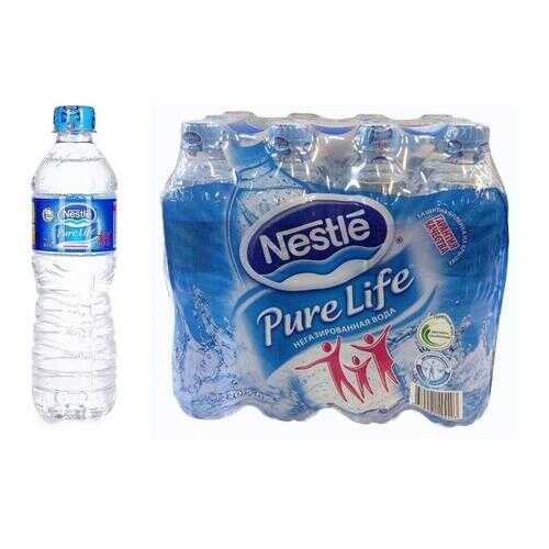 Вода Nestle pure life питьевая 0.5 л 12 штук в упаковке в ЕКА