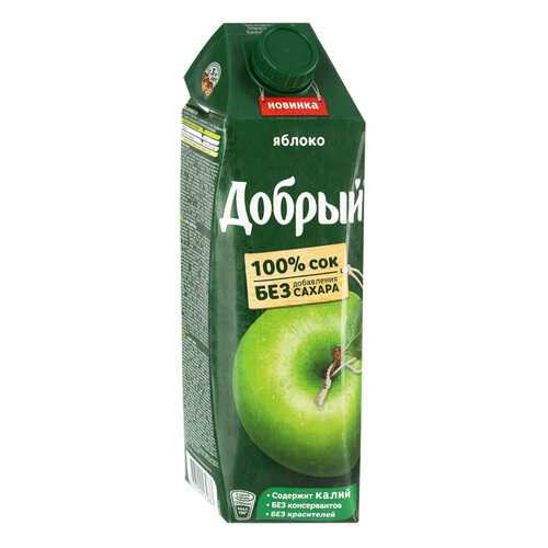Сок ДОБРЫЙ Яблоко T-Pack 1л*4 шт в ЕКА